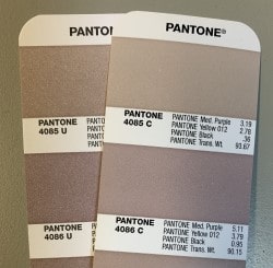 Pantone C vs U Colors
