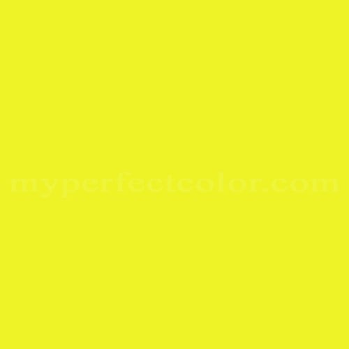 PPG Powder PCTT30393 Fluorescent Yellow Paint Color Match