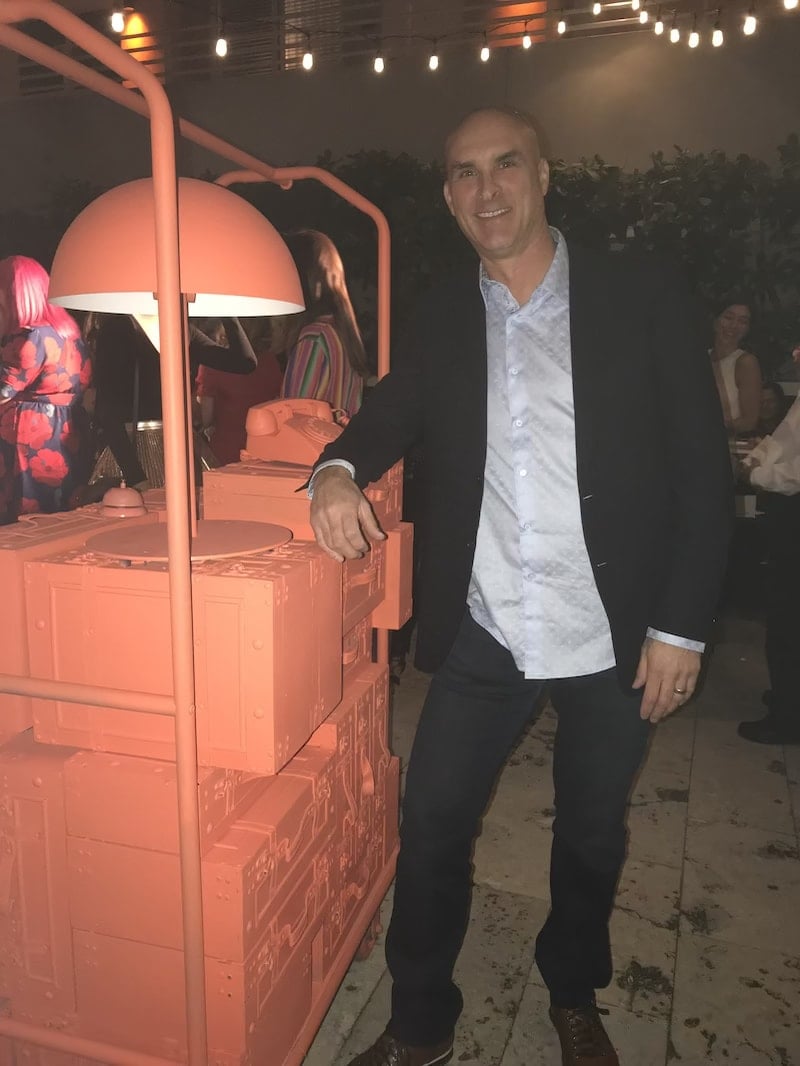 Jason Shaw MyPerfectColor CEO at Pantone 2019 Color of the Year 16-1546 TPX Living Coral Event in Miami FL